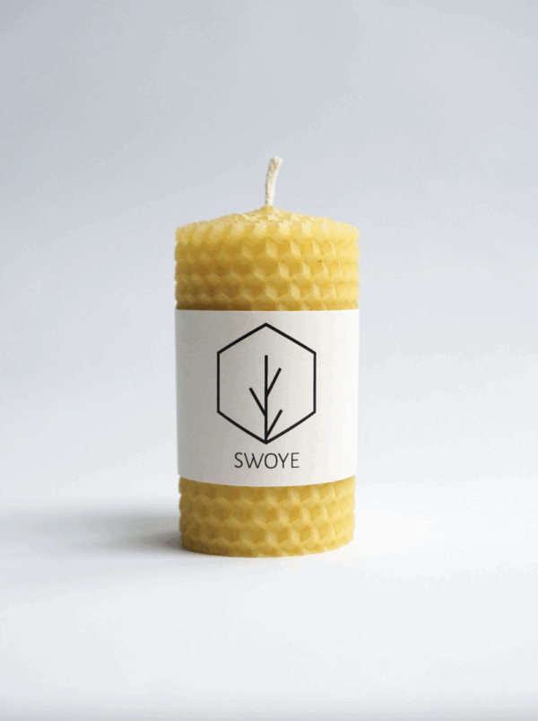 Swoye Honey Hexane 100% Beeswax Candle
