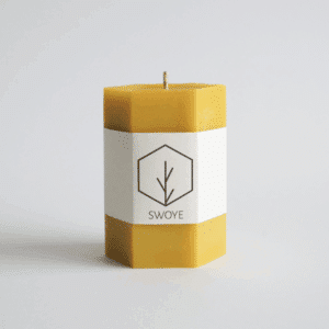 Swoye 100% Beeswax Classic Thick Candle