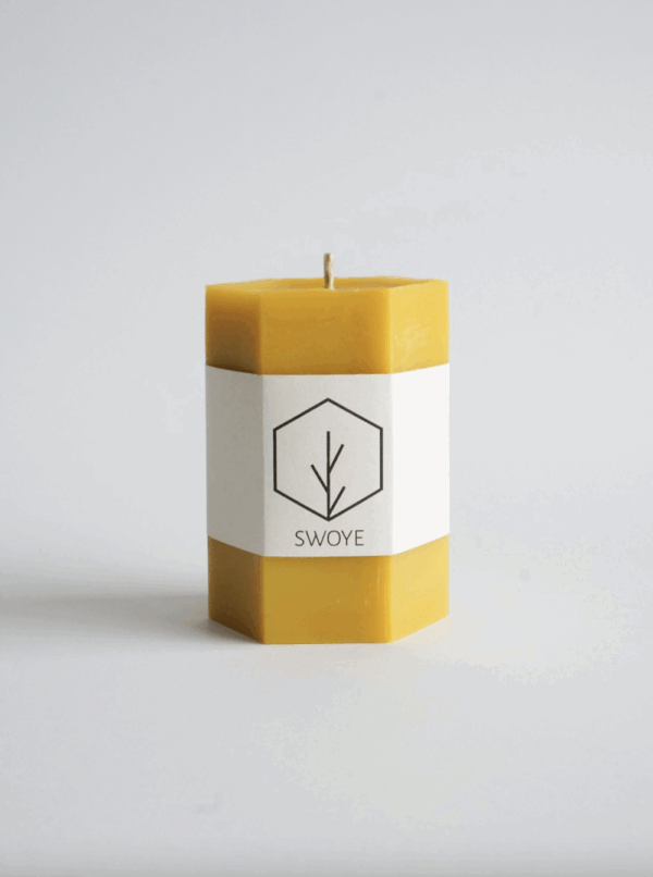 Swoye 100% Beeswax Classic Thick Candle